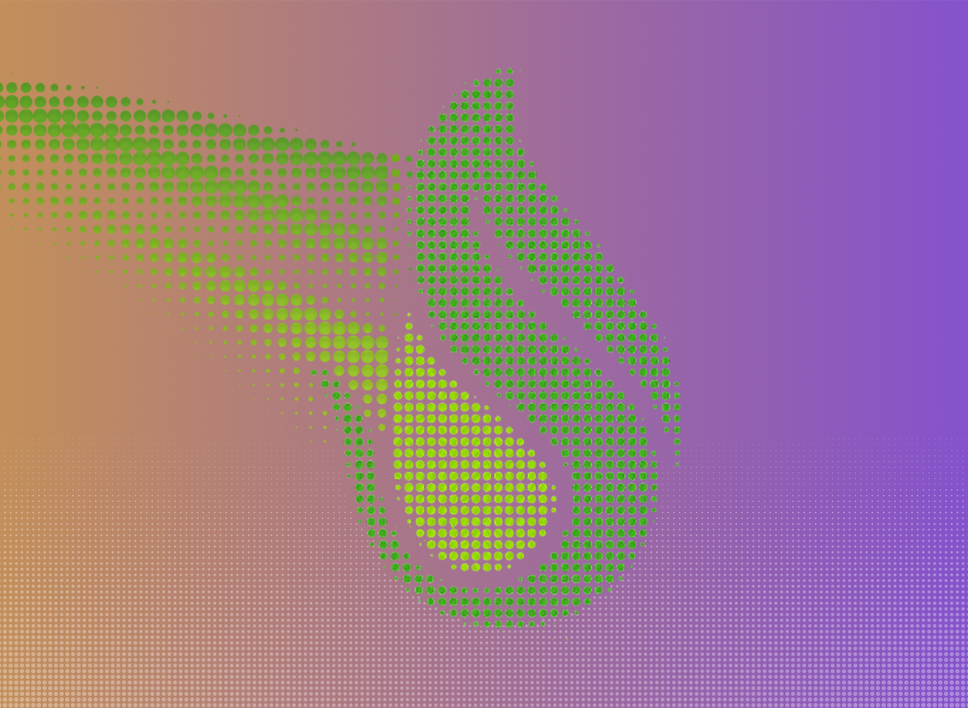 Liatrio enablement mark rendered as a dithered green gradient